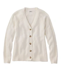 Women's Mariner Shaker Sweater, V-Neck Cardigan