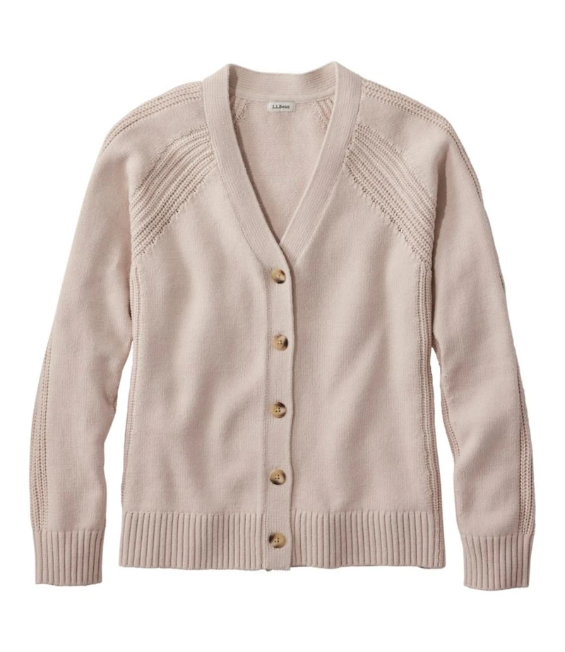 Women's Mariner Shaker Sweater, V-Neck Cardigan