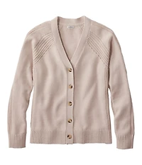 Women's Mariner Shaker Sweater, V-Neck Cardigan