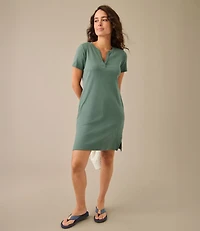 Women's Rocky Coast Slub-Knit Splitneck Dress