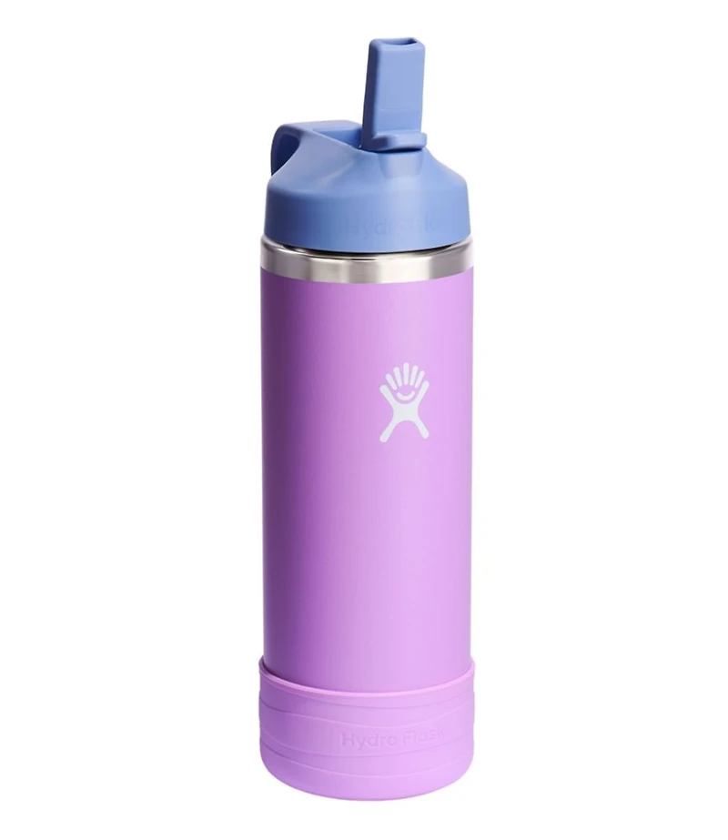 Kids' Hydro Flask Wide Mouth Straw Cap And Boot, 18 oz.
