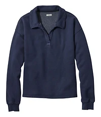 Women's Sunwashed Sweats, Splitneck Polo