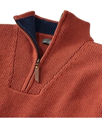 Men's Signature Organic Cotton Sweater, Quarter-Zip