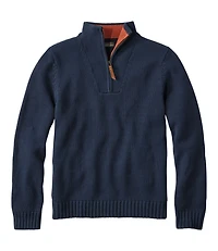 Men's Signature Organic Cotton Sweater, Quarter-Zip