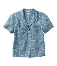 Women's Signature Hemp/Cotton Camp Shirt, Short-Sleeve