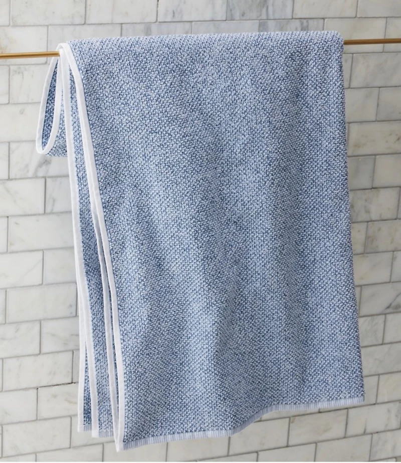 Organic Textured Cotton Towel Set, Marled