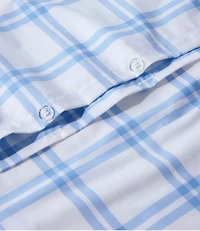 280-Thread-Count Pima Cotton Percale Comforter Cover Collection, Windowpane