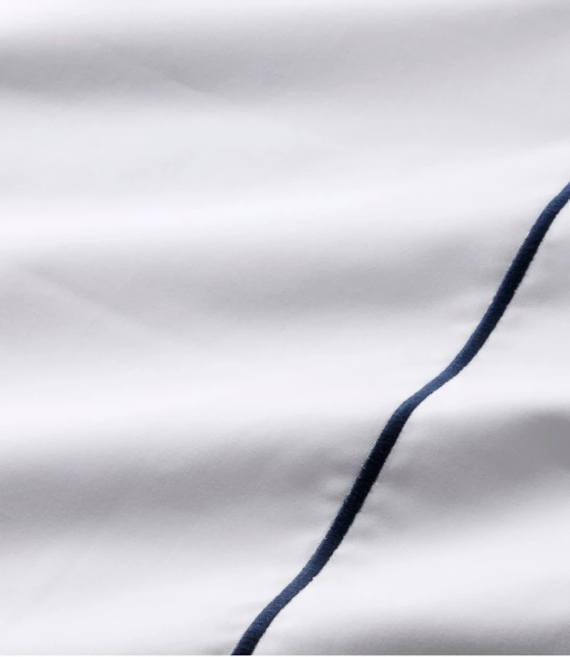 Premium Egyptian Percale Sheet Collection, Satin Stitch