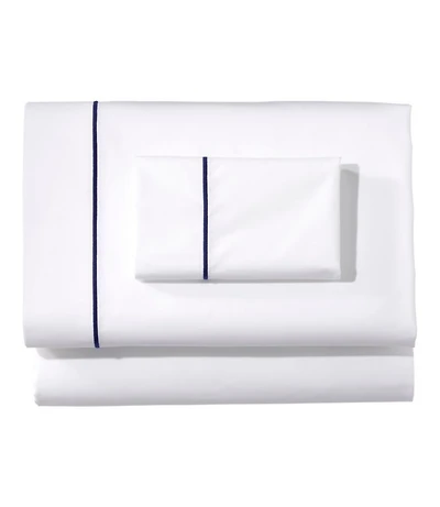 Premium Egyptian Percale Sheet Collection, Satin Stitch