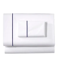 Premium Egyptian Percale Sheet Collection, Satin Stitch