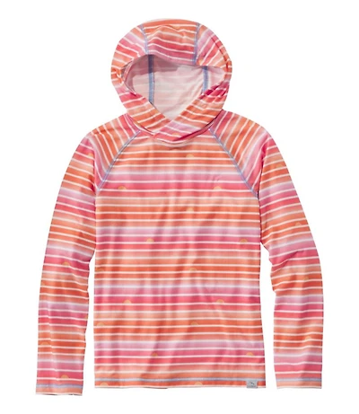 Kids' Everyday SunSmart® Hooded Tee, Long-Sleeve Stripe