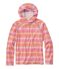 Kids' Everyday SunSmart® Hooded Tee, Long-Sleeve Stripe