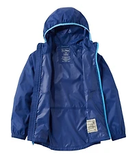 Kids' Wind and Rain Jacket, Reflective Zipper