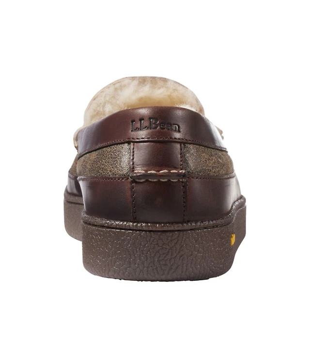 Bean Men's Lodge Moc Vibram® Slippers, Shearling at Mall of