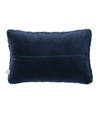Wool Hooked Throw Pillow, Whale, 12" x 18"