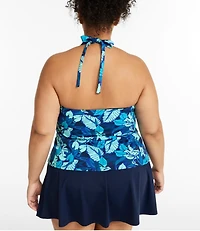 Women's BeanSport Swimwear, Halter Tankini Top Print