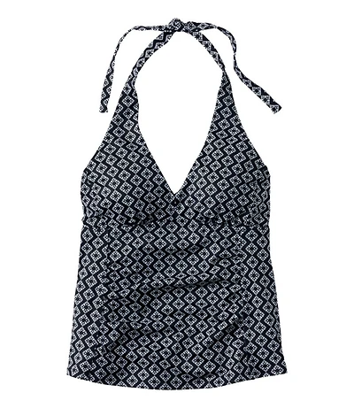 Women's BeanSport Swimwear, Halter Tankini Top Print