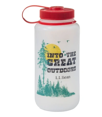 Nalgene Ultralite Wide Mouth Water Bottle with L.L.Bean Print, 32 oz.