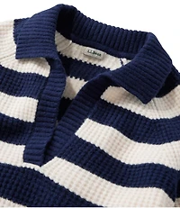 Women's SuperSoft Waffle Sweater, Polo Stripe
