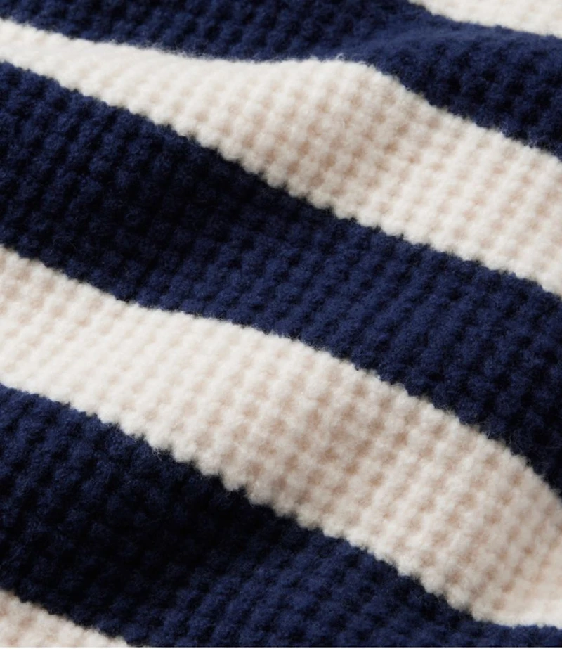 Women's SuperSoft Waffle Sweater, Polo Stripe
