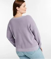 Women's Sunwashed Waffle Sweater, Pullover