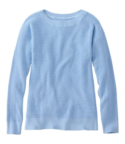 Women's Sunwashed Waffle Sweater, Pullover