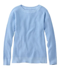Women's Sunwashed Waffle Sweater, Pullover