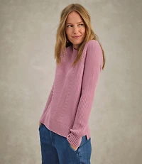 Women's Mariner Shaker Sweater, Crewneck