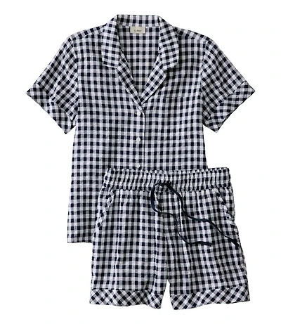 Women's Bean's Seacoast Seersucker Short Set