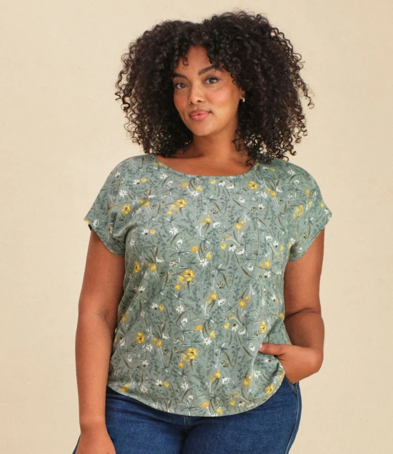 Women's Linen/Cotton Tee