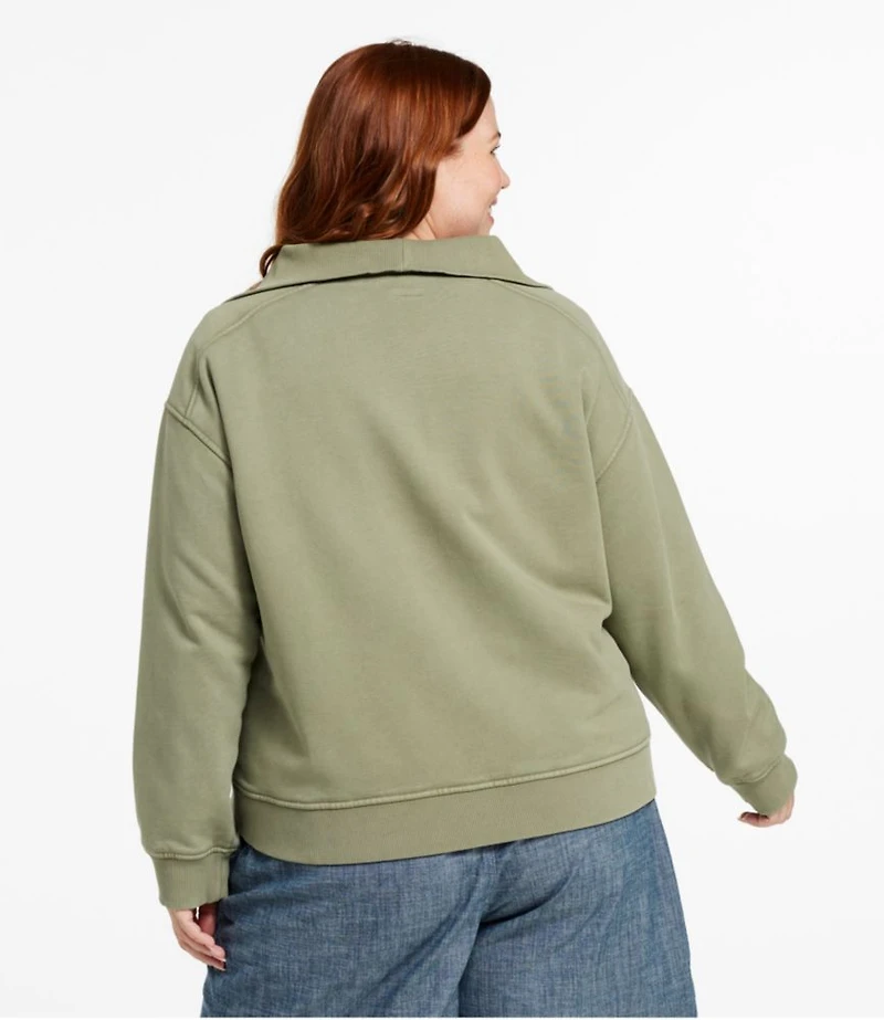 Women's Sunwashed Sweats, Quarter-Zip