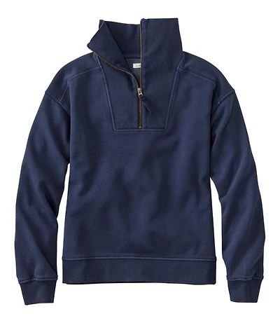 Women's Sunwashed Sweats, Quarter-Zip