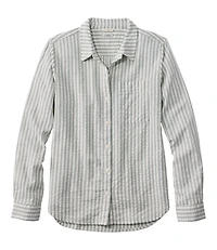 Women's Bean's Seacoast Seersucker Big Shirt