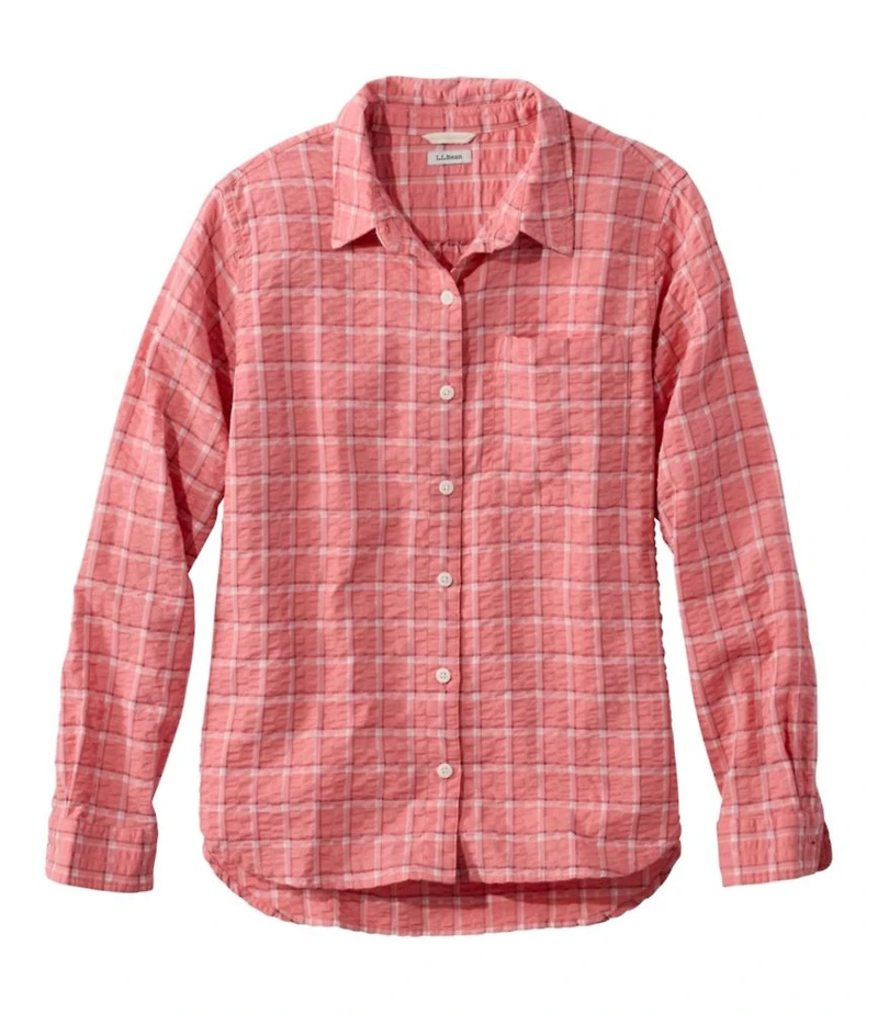 Women's Bean's Seacoast Seersucker Big Shirt