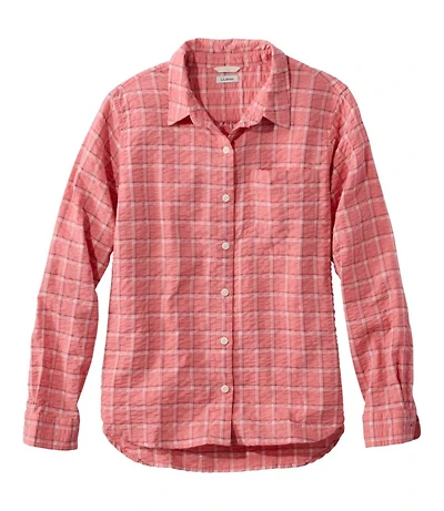 Women's Bean's Seacoast Seersucker Big Shirt