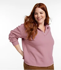 Women's Sunwashed Sweats, Splitneck Polo