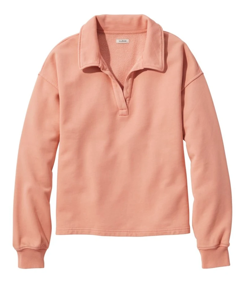 Women's Sunwashed Sweats, Splitneck Polo