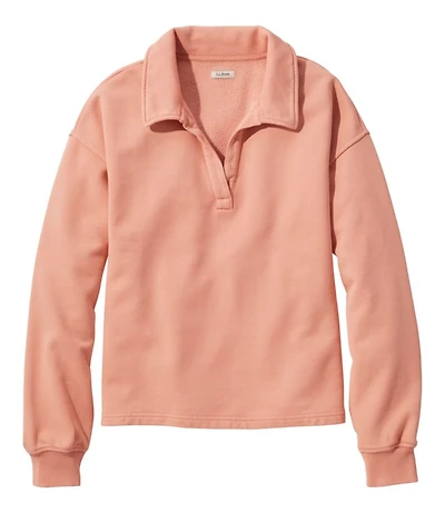 Women's Sunwashed Sweats, Splitneck Polo