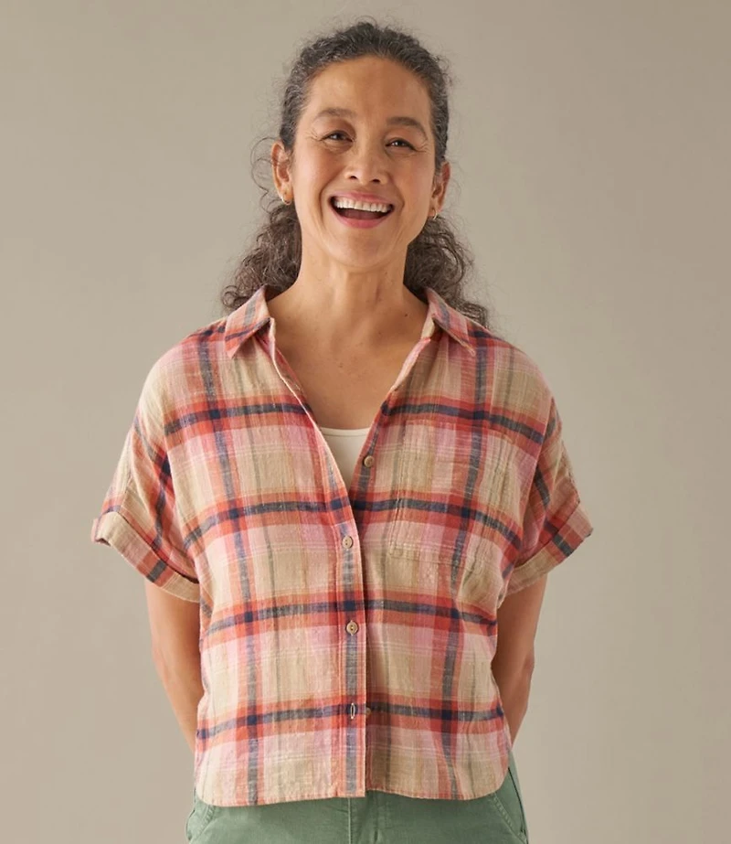 Women's L.L.Bean Day Breeze Shirt, Short-Sleeve Button-Front