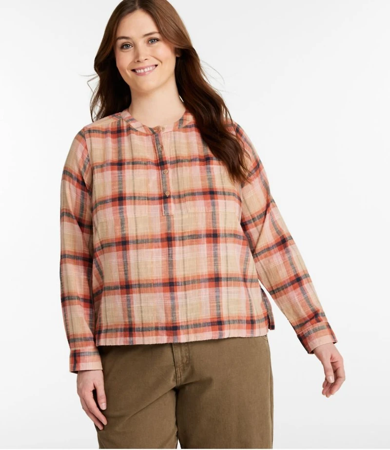 Women's L.L.Bean Day Breeze Shirt, Long-Sleeve Collarless