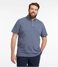 Men's Comfort Stretch Performance® Pima Polo, Short-Sleeve, Stripe