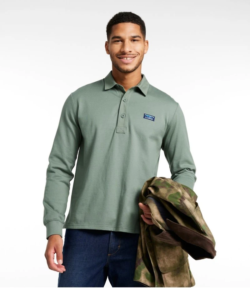 Men's Bean's Vintage Soft Rugby, Solid