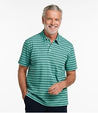 Men's Comfort Stretch Performance® Polo, Short-Sleeve, Slightly Fitted, Stripe
