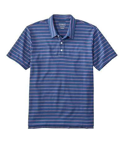 Men's Comfort Stretch Performance® Polo, Short-Sleeve, Slightly Fitted, Stripe