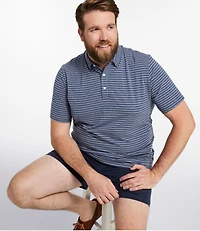 Men's Comfort Stretch Performance® Pima Polo, Short-Sleeve, Stripe