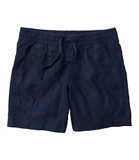Women's Premium Washable Linen Shorts, Mid-Rise 6"