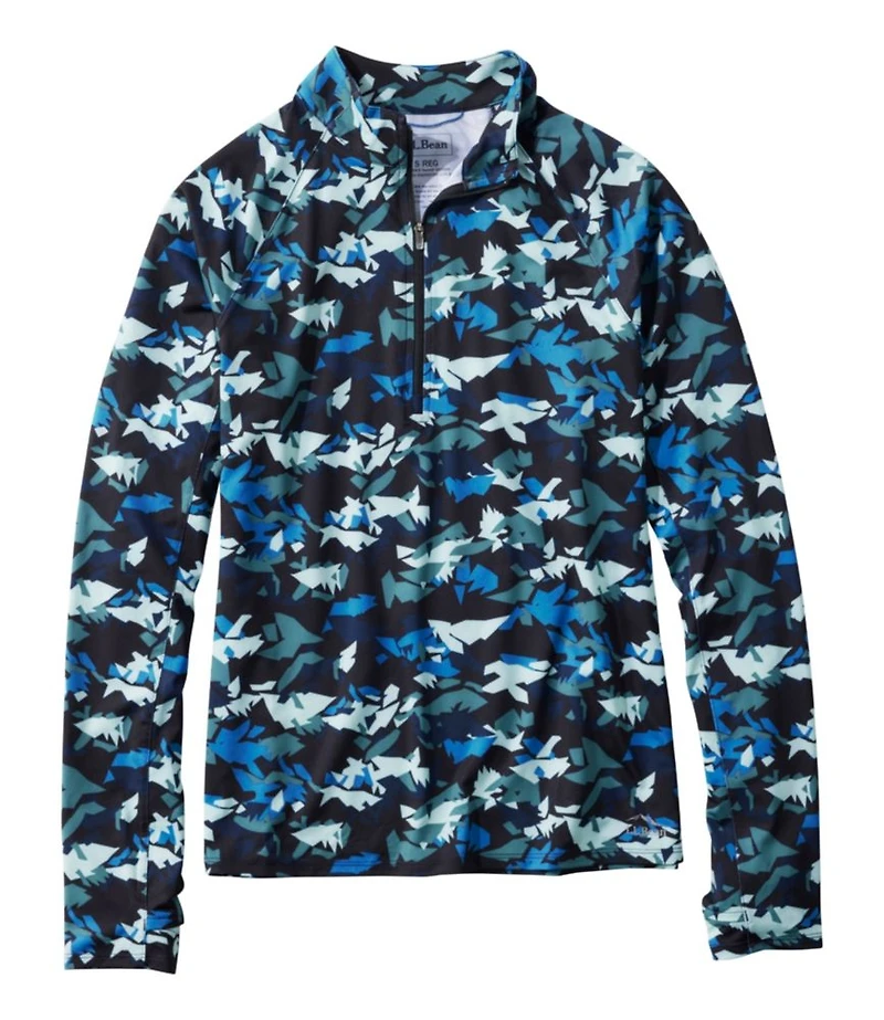 Women's Access Trail Pullover, Long-Sleeve Quarter-Zip Print
