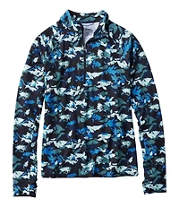 Women's Access Trail Pullover, Long-Sleeve Quarter-Zip Print