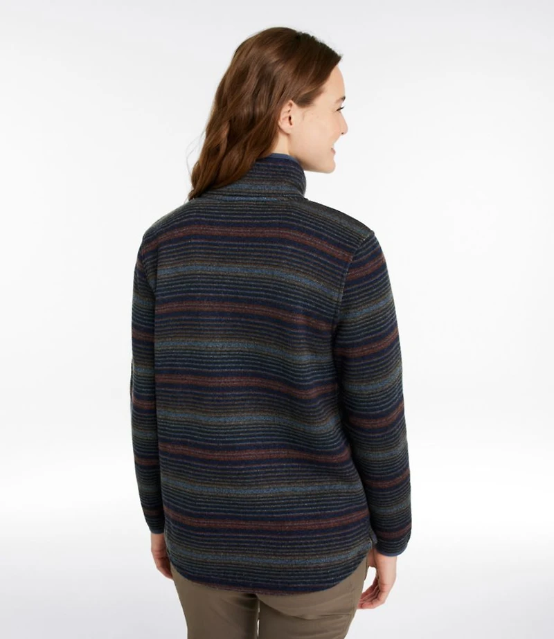 Women's L.L.Bean Sweater Fleece Half-Zip Pullover, Print