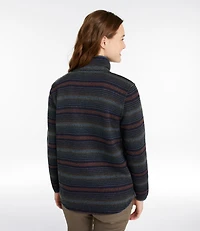 Women's L.L.Bean Sweater Fleece Half-Zip Pullover, Print